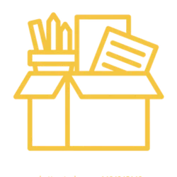 stationery boxes icon
